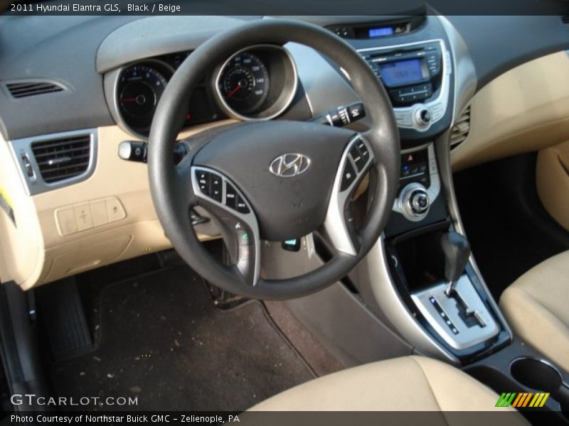 Black / Beige 2011 Hyundai Elantra GLS