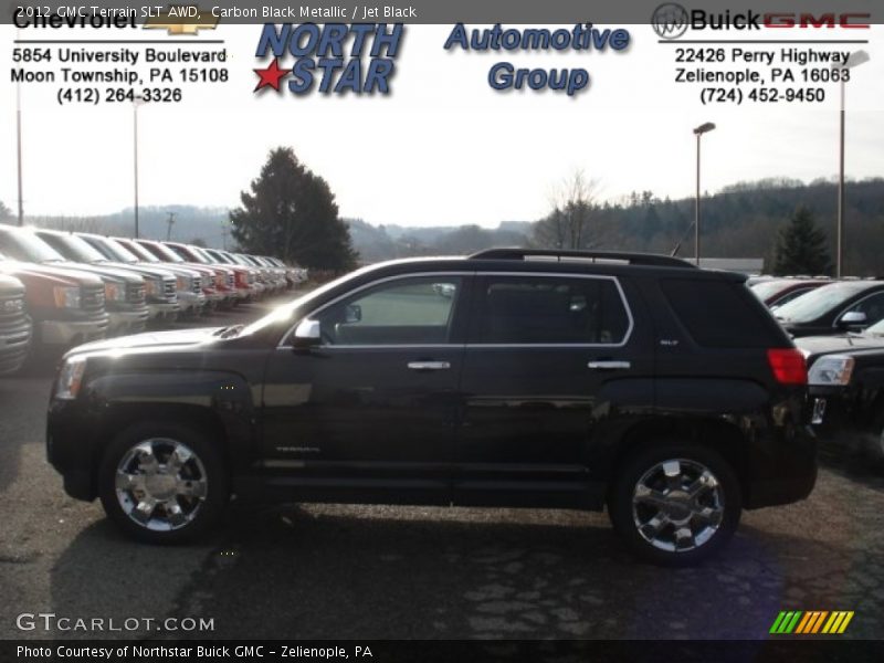Carbon Black Metallic / Jet Black 2012 GMC Terrain SLT AWD