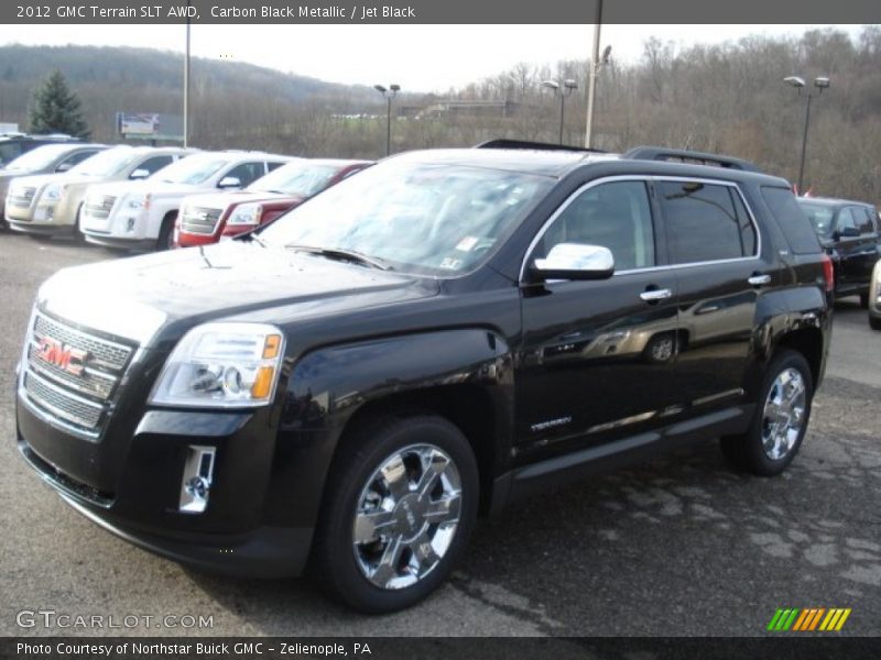 Carbon Black Metallic / Jet Black 2012 GMC Terrain SLT AWD