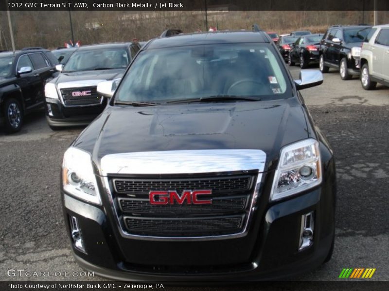 Carbon Black Metallic / Jet Black 2012 GMC Terrain SLT AWD