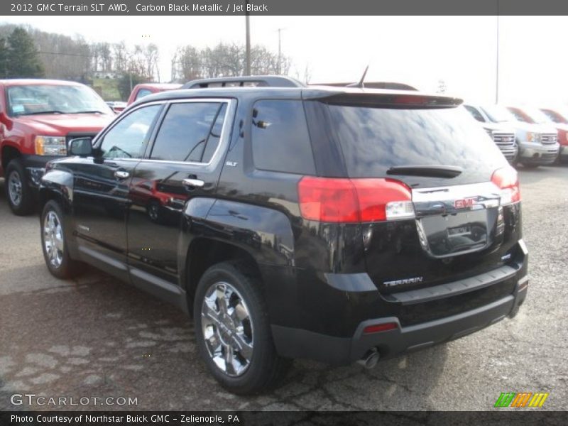 Carbon Black Metallic / Jet Black 2012 GMC Terrain SLT AWD