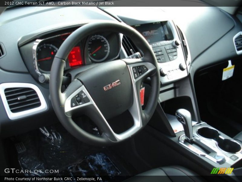 Carbon Black Metallic / Jet Black 2012 GMC Terrain SLT AWD
