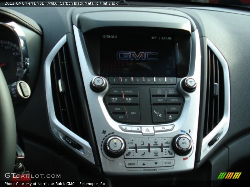Carbon Black Metallic / Jet Black 2012 GMC Terrain SLT AWD