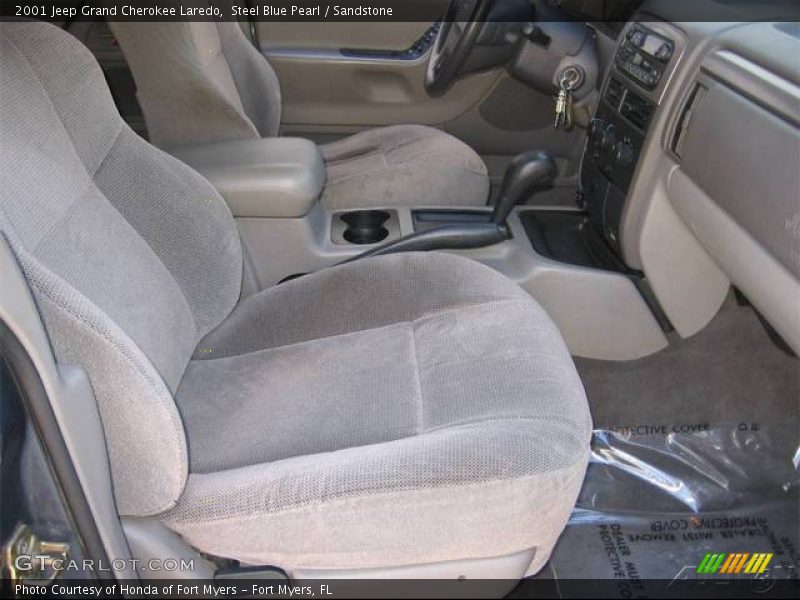 Steel Blue Pearl / Sandstone 2001 Jeep Grand Cherokee Laredo