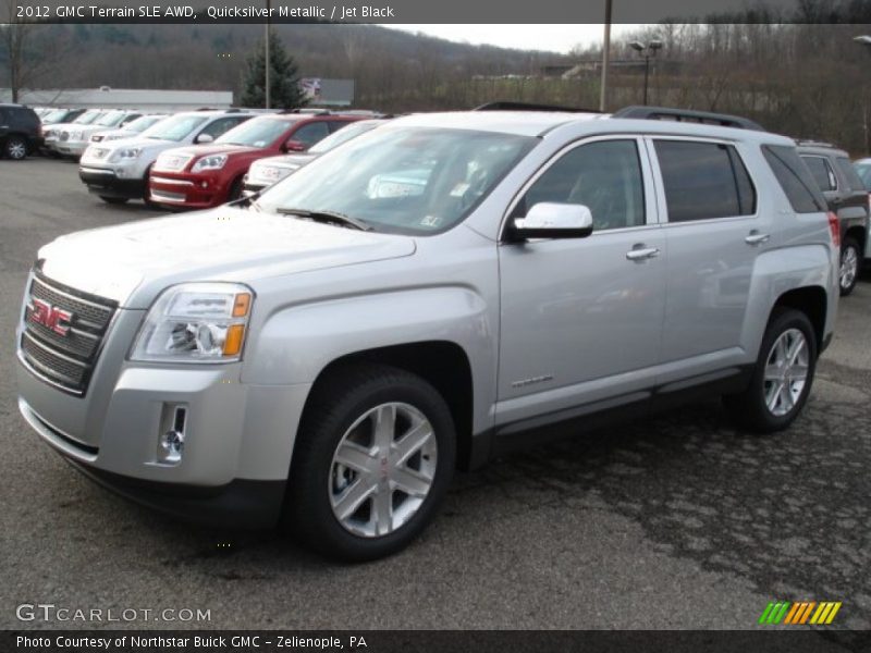Quicksilver Metallic / Jet Black 2012 GMC Terrain SLE AWD
