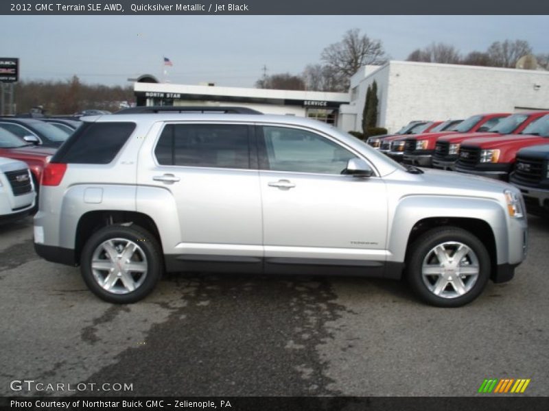 Quicksilver Metallic / Jet Black 2012 GMC Terrain SLE AWD