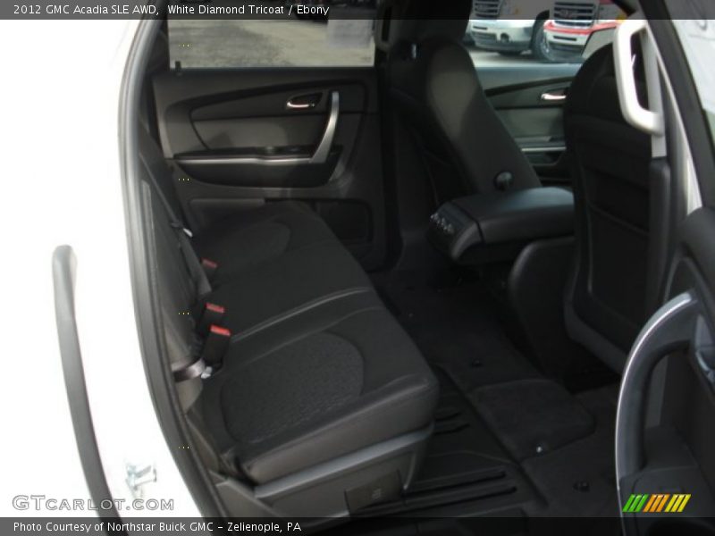 White Diamond Tricoat / Ebony 2012 GMC Acadia SLE AWD