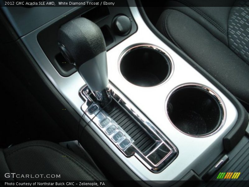 White Diamond Tricoat / Ebony 2012 GMC Acadia SLE AWD