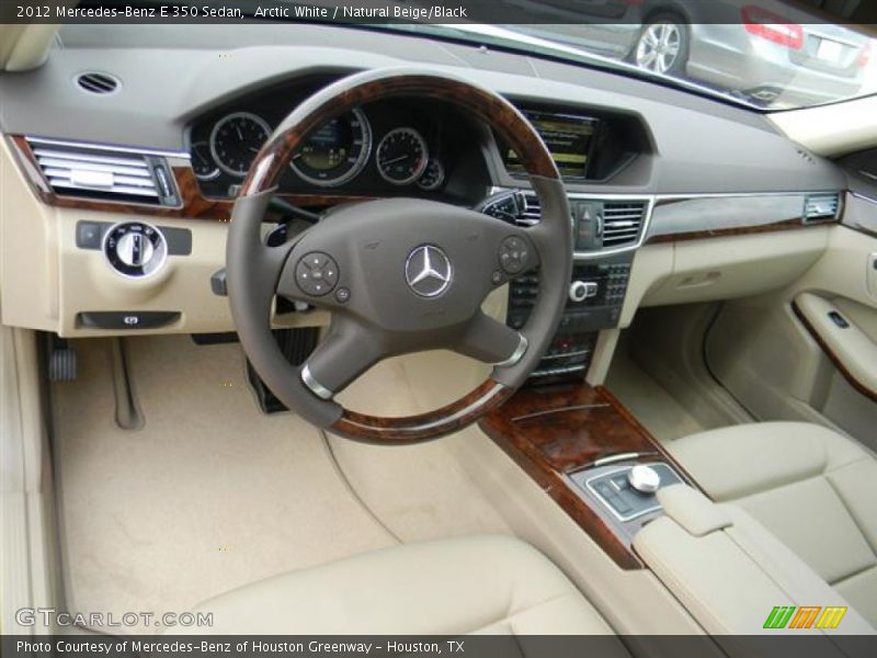 Arctic White / Natural Beige/Black 2012 Mercedes-Benz E 350 Sedan