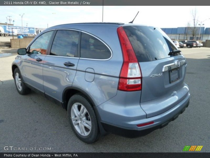 Glacier Blue Metallic / Gray 2011 Honda CR-V EX 4WD