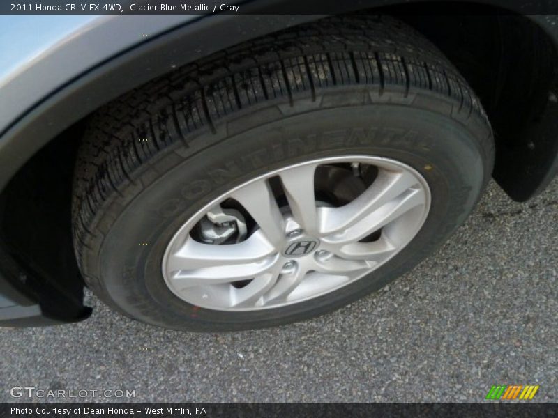 Glacier Blue Metallic / Gray 2011 Honda CR-V EX 4WD