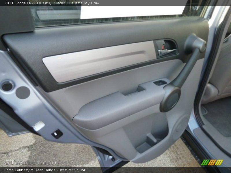 Glacier Blue Metallic / Gray 2011 Honda CR-V EX 4WD