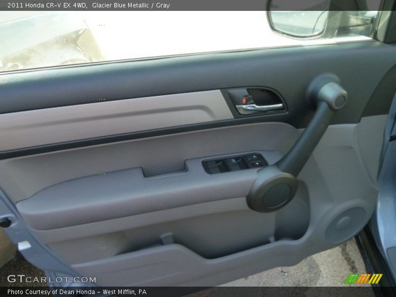 Glacier Blue Metallic / Gray 2011 Honda CR-V EX 4WD