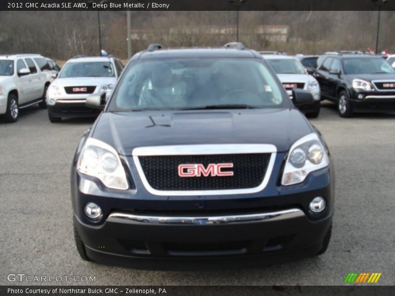 Deep Blue Metallic / Ebony 2012 GMC Acadia SLE AWD