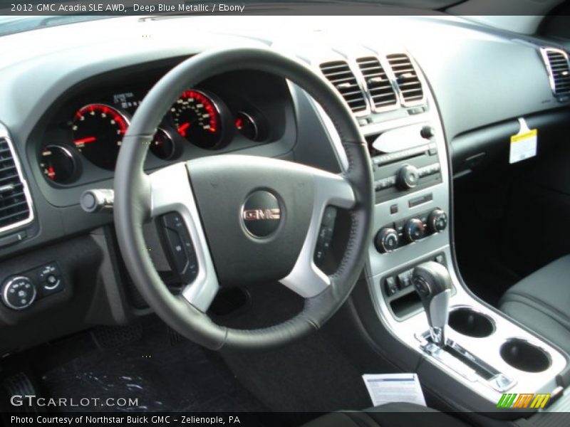 Dashboard of 2012 Acadia SLE AWD