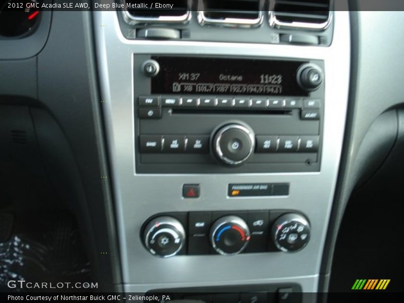 Deep Blue Metallic / Ebony 2012 GMC Acadia SLE AWD