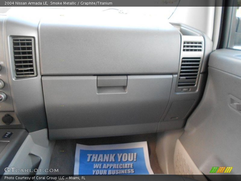 Smoke Metallic / Graphite/Titanium 2004 Nissan Armada LE