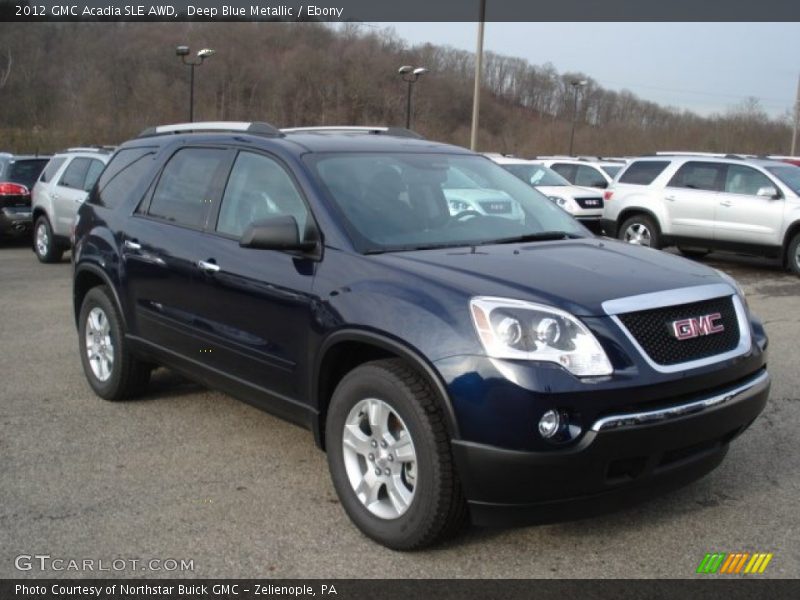 Deep Blue Metallic / Ebony 2012 GMC Acadia SLE AWD