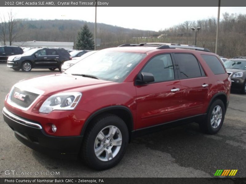 Crystal Red Tintcoat / Ebony 2012 GMC Acadia SLE AWD