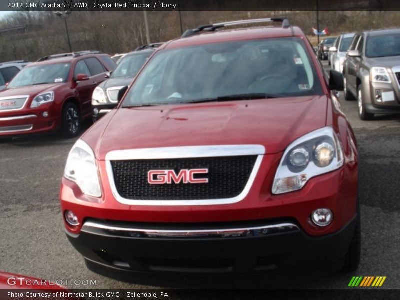 Crystal Red Tintcoat / Ebony 2012 GMC Acadia SLE AWD