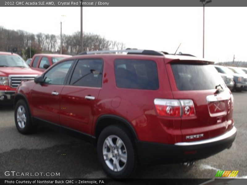 Crystal Red Tintcoat / Ebony 2012 GMC Acadia SLE AWD
