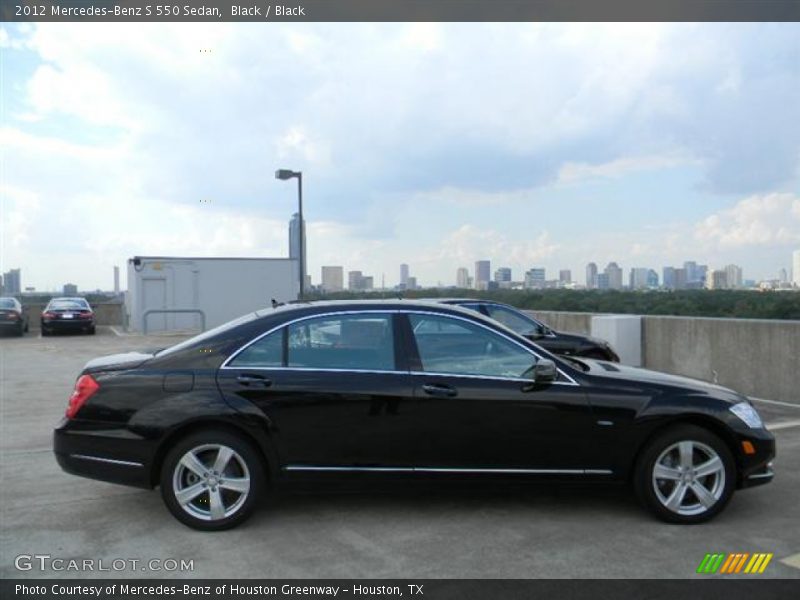 Black / Black 2012 Mercedes-Benz S 550 Sedan