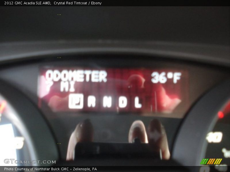 Crystal Red Tintcoat / Ebony 2012 GMC Acadia SLE AWD