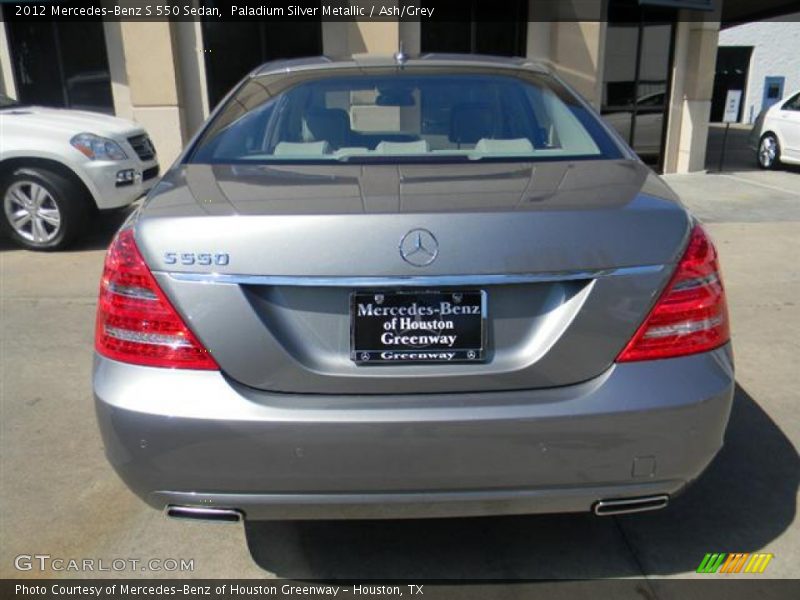 Paladium Silver Metallic / Ash/Grey 2012 Mercedes-Benz S 550 Sedan