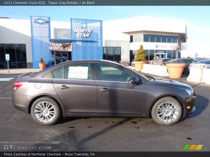 Taupe Gray Metallic / Jet Black 2011 Chevrolet Cruze ECO