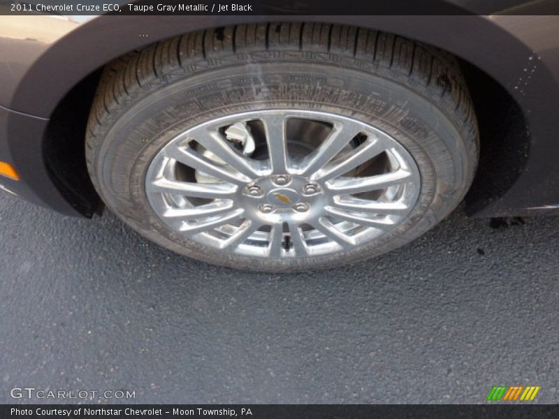 Taupe Gray Metallic / Jet Black 2011 Chevrolet Cruze ECO