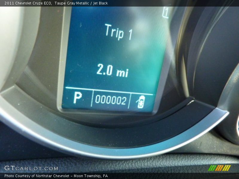 Taupe Gray Metallic / Jet Black 2011 Chevrolet Cruze ECO