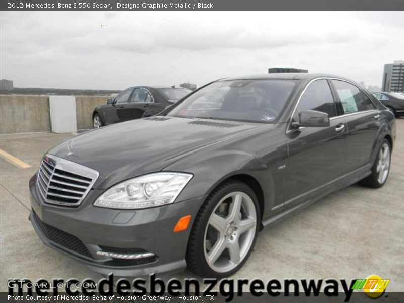Designo Graphite Metallic / Black 2012 Mercedes-Benz S 550 Sedan