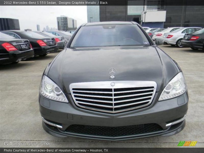 Designo Graphite Metallic / Black 2012 Mercedes-Benz S 550 Sedan