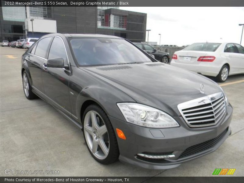 Designo Graphite Metallic / Black 2012 Mercedes-Benz S 550 Sedan