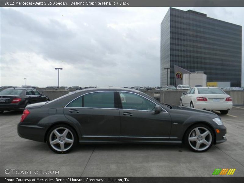 Designo Graphite Metallic / Black 2012 Mercedes-Benz S 550 Sedan