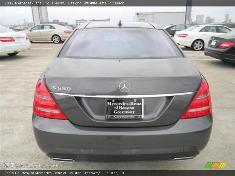 Designo Graphite Metallic / Black 2012 Mercedes-Benz S 550 Sedan