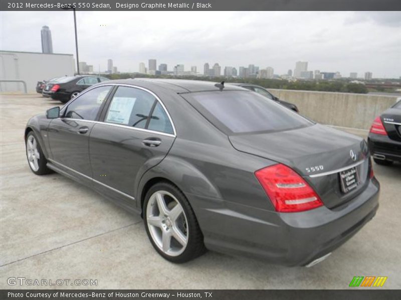 Designo Graphite Metallic / Black 2012 Mercedes-Benz S 550 Sedan