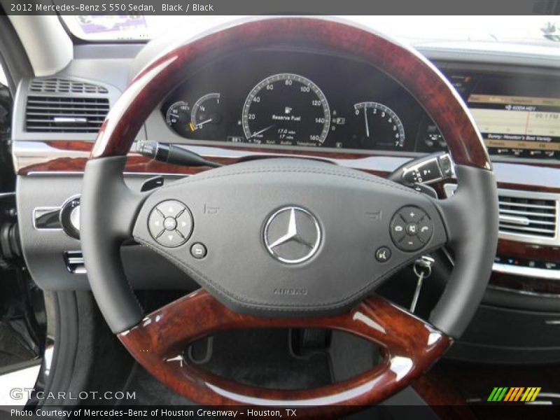 Black / Black 2012 Mercedes-Benz S 550 Sedan