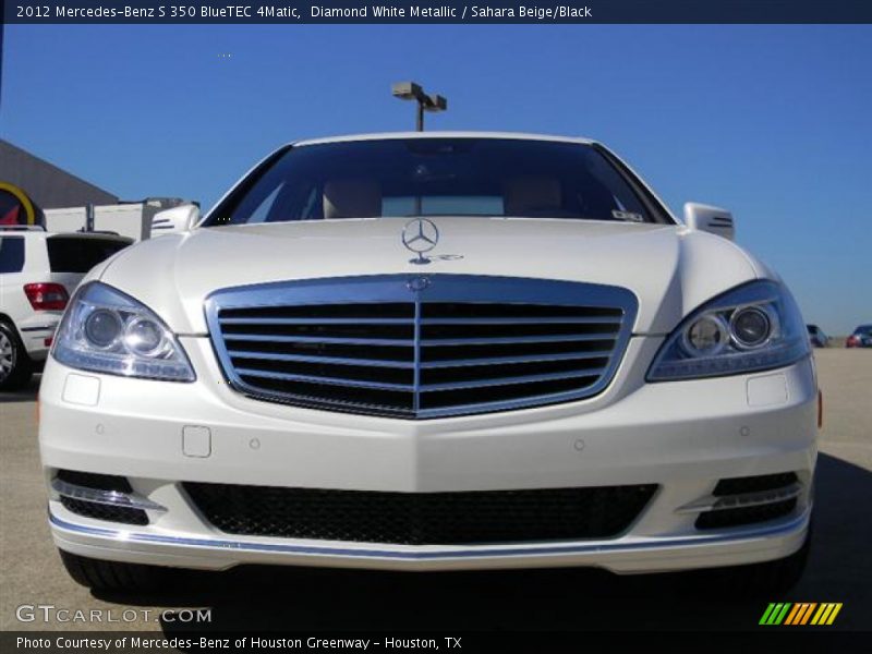 Diamond White Metallic / Sahara Beige/Black 2012 Mercedes-Benz S 350 BlueTEC 4Matic