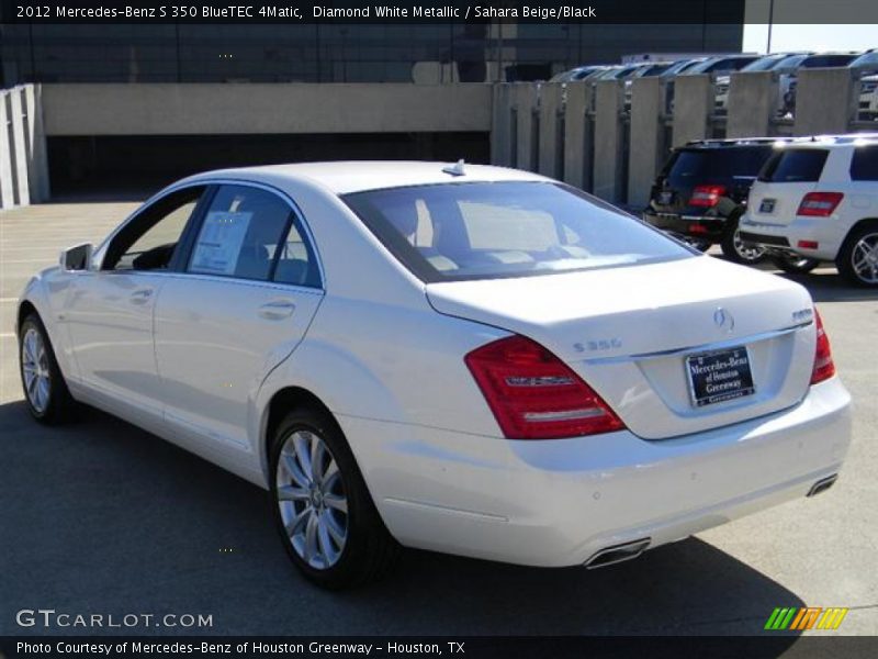 Diamond White Metallic / Sahara Beige/Black 2012 Mercedes-Benz S 350 BlueTEC 4Matic