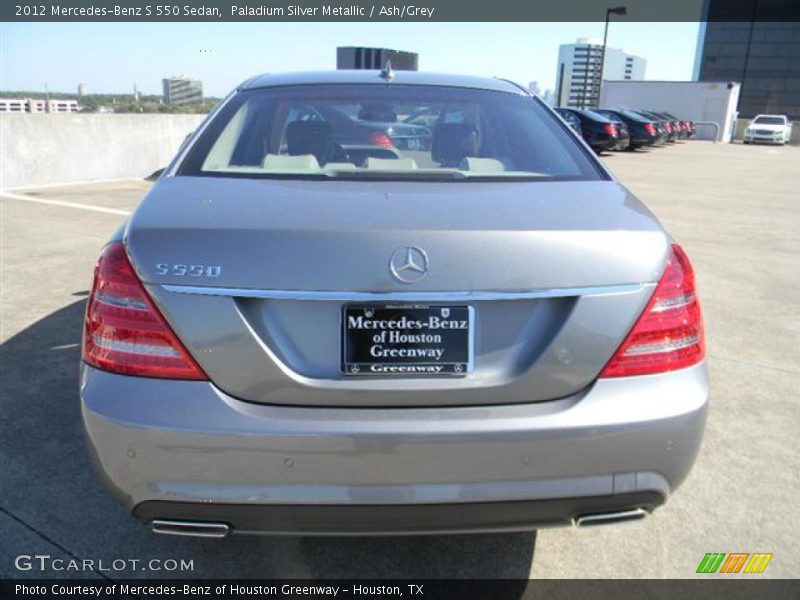 Paladium Silver Metallic / Ash/Grey 2012 Mercedes-Benz S 550 Sedan