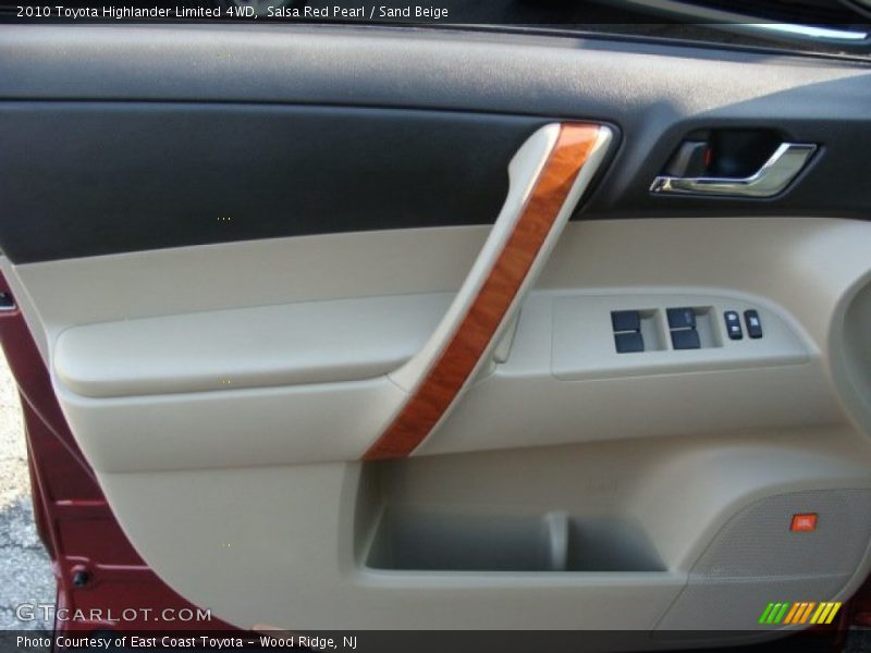 Salsa Red Pearl / Sand Beige 2010 Toyota Highlander Limited 4WD