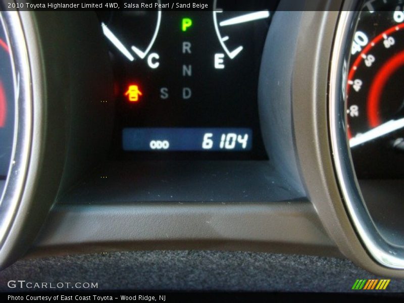 Salsa Red Pearl / Sand Beige 2010 Toyota Highlander Limited 4WD