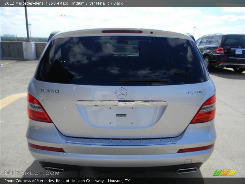Iridium Silver Metallic / Black 2012 Mercedes-Benz R 350 4Matic