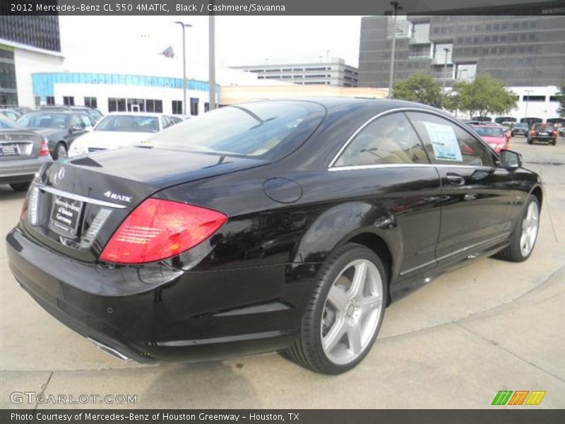 Black / Cashmere/Savanna 2012 Mercedes-Benz CL 550 4MATIC