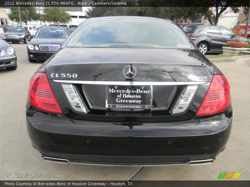 Black / Cashmere/Savanna 2012 Mercedes-Benz CL 550 4MATIC