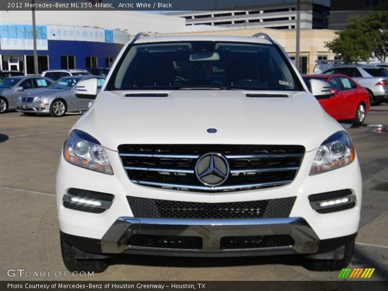 Arctic White / Black 2012 Mercedes-Benz ML 350 4Matic