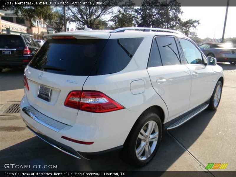 Arctic White / Black 2012 Mercedes-Benz ML 350 4Matic