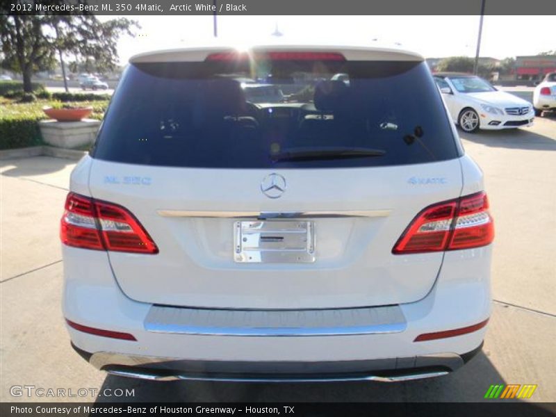Arctic White / Black 2012 Mercedes-Benz ML 350 4Matic