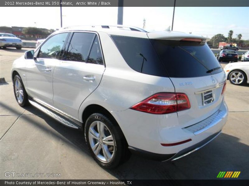 Arctic White / Black 2012 Mercedes-Benz ML 350 4Matic